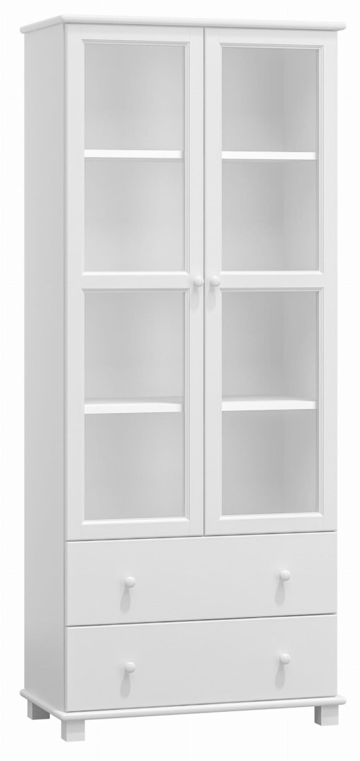 Witryna drewniana nr2 biała