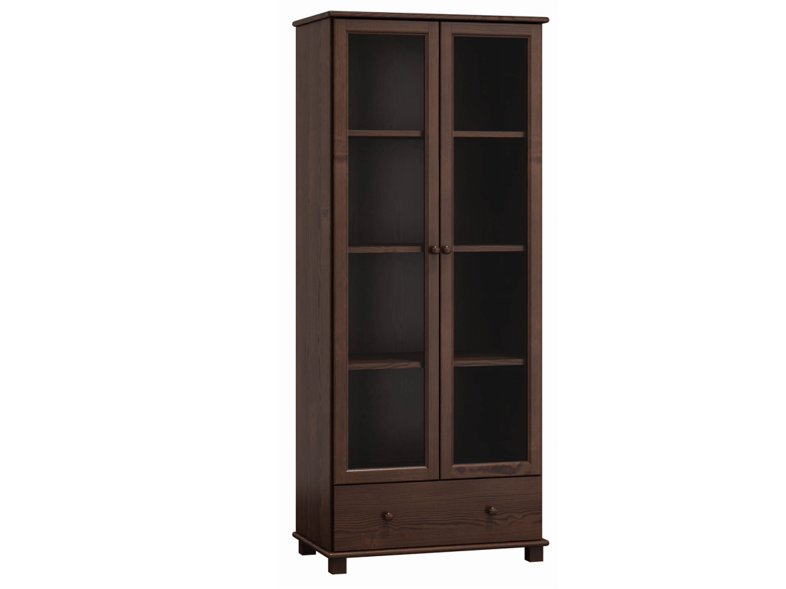 Witryna drewniana nr3 orzech