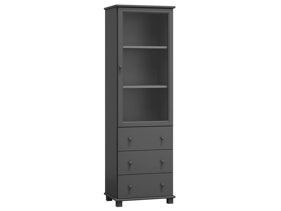 Witryna drewniana nr6 szara