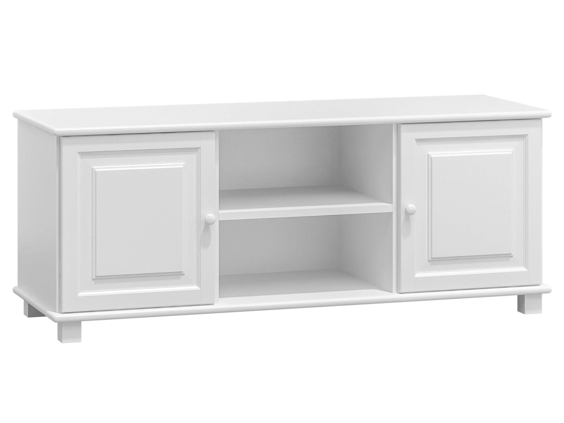 Stolik RTV sosnowy nr1 s136 biały