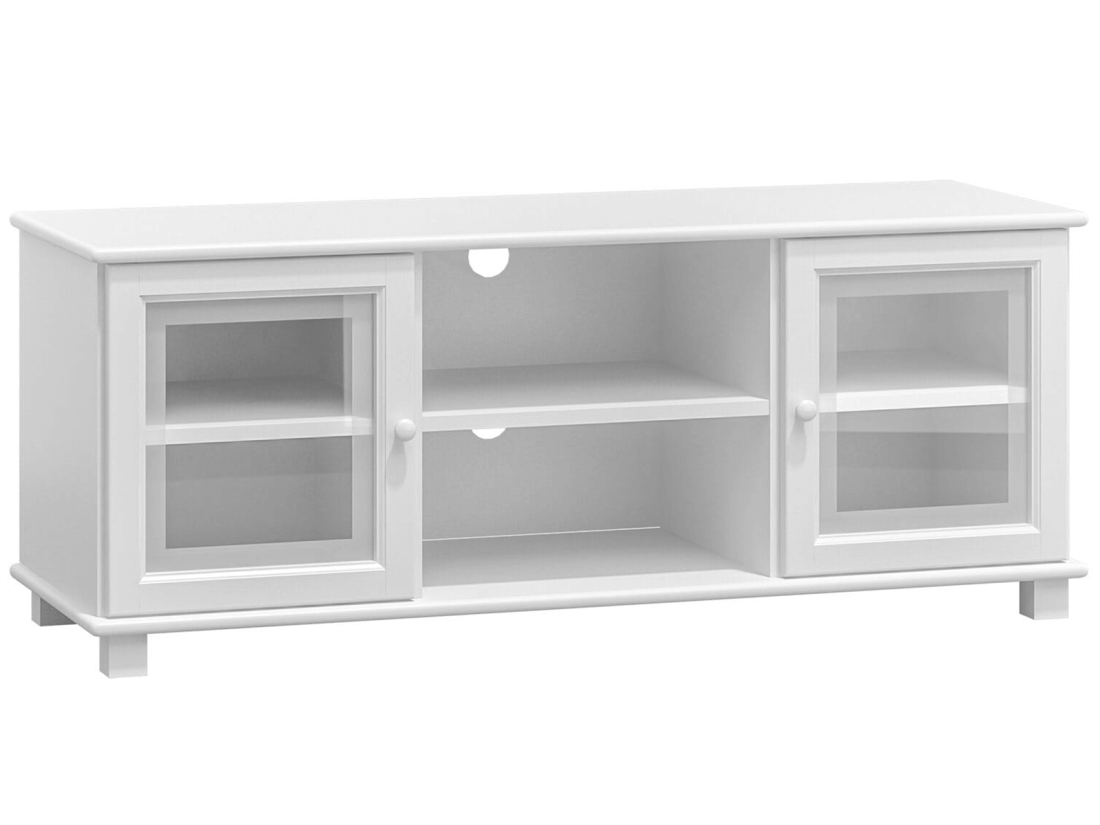 Stolik RTV sosnowy nr2 s136 biały