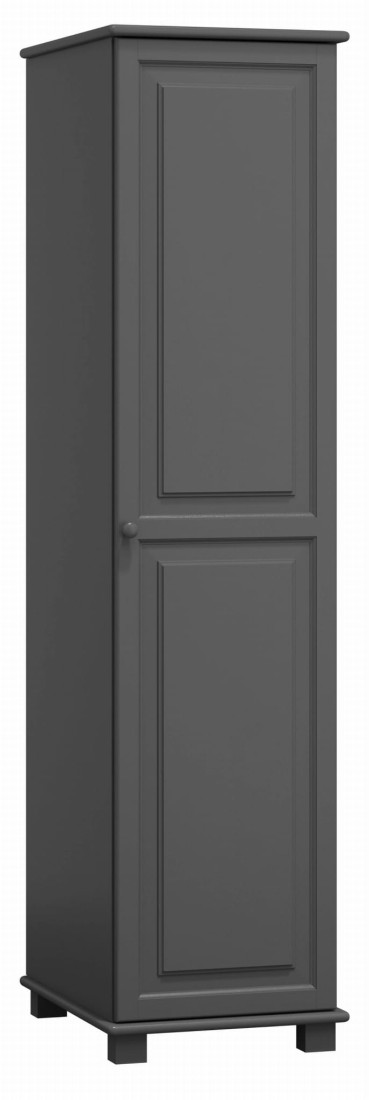 Szafa drewniana 1D nr2 wieszak szara