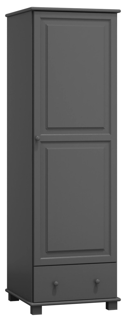 Szafa sosnowa 1D nr5 wieszak szara