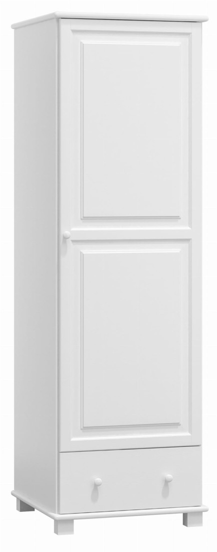 Szafa sosnowa 1D nr5 wieszak biała