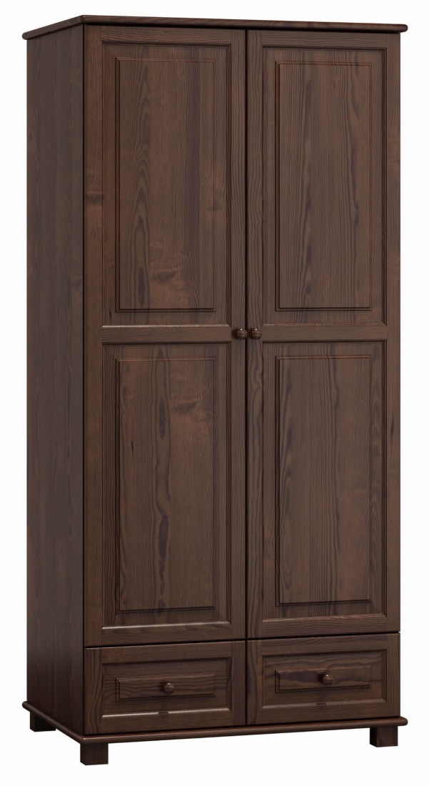 Szafa drewniana 2D nr5 wieszak S80 orzech