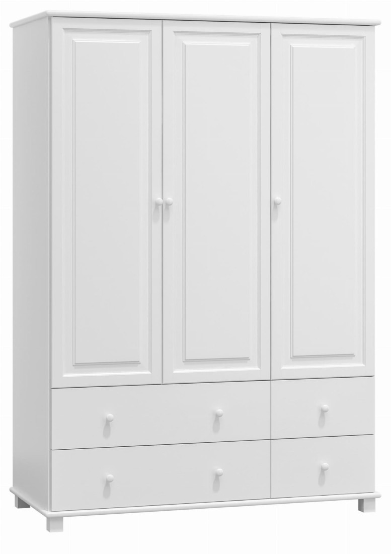 Szafa sosnowa 3D nr7 S120 biała