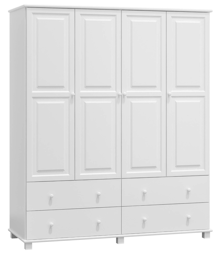 Szafa sosnowa 4D nr6 S160 biała