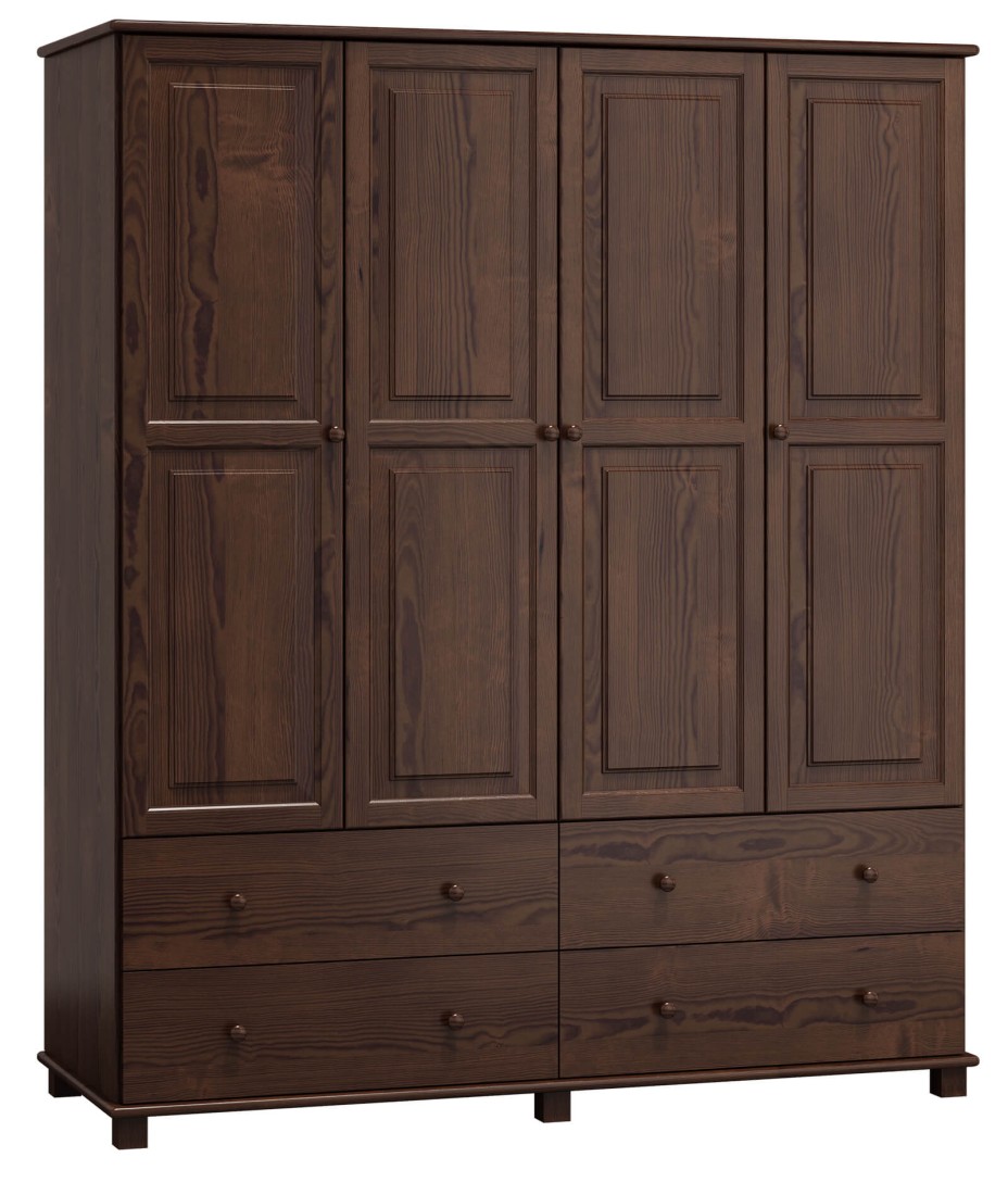 Szafa sosnowa 4D nr6 S160 orzech