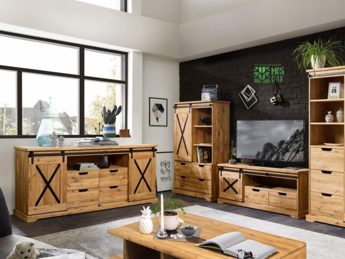 Komoda Dębowa Loftowa X-oak nr 4