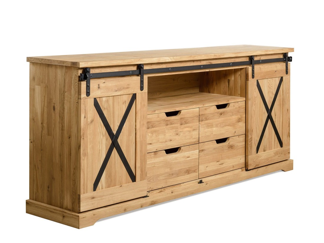 Komoda Dębowa Loftowa X-oak nr 4