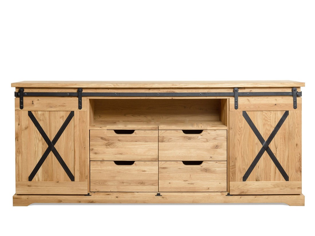 Komoda Dębowa Loftowa X-oak nr 4