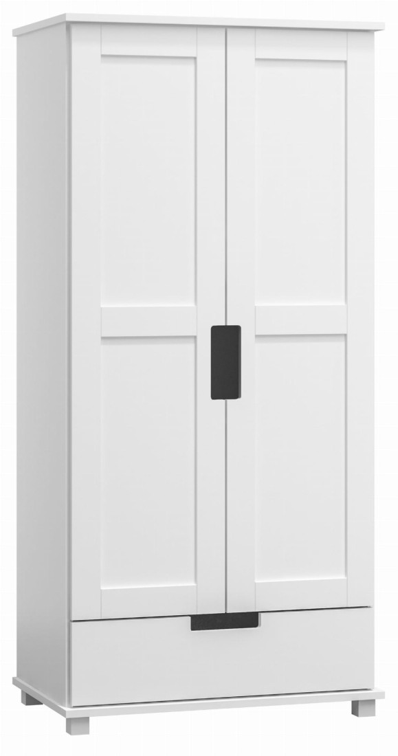 Szafa nr7 Modern 80 wieszak/półki biała