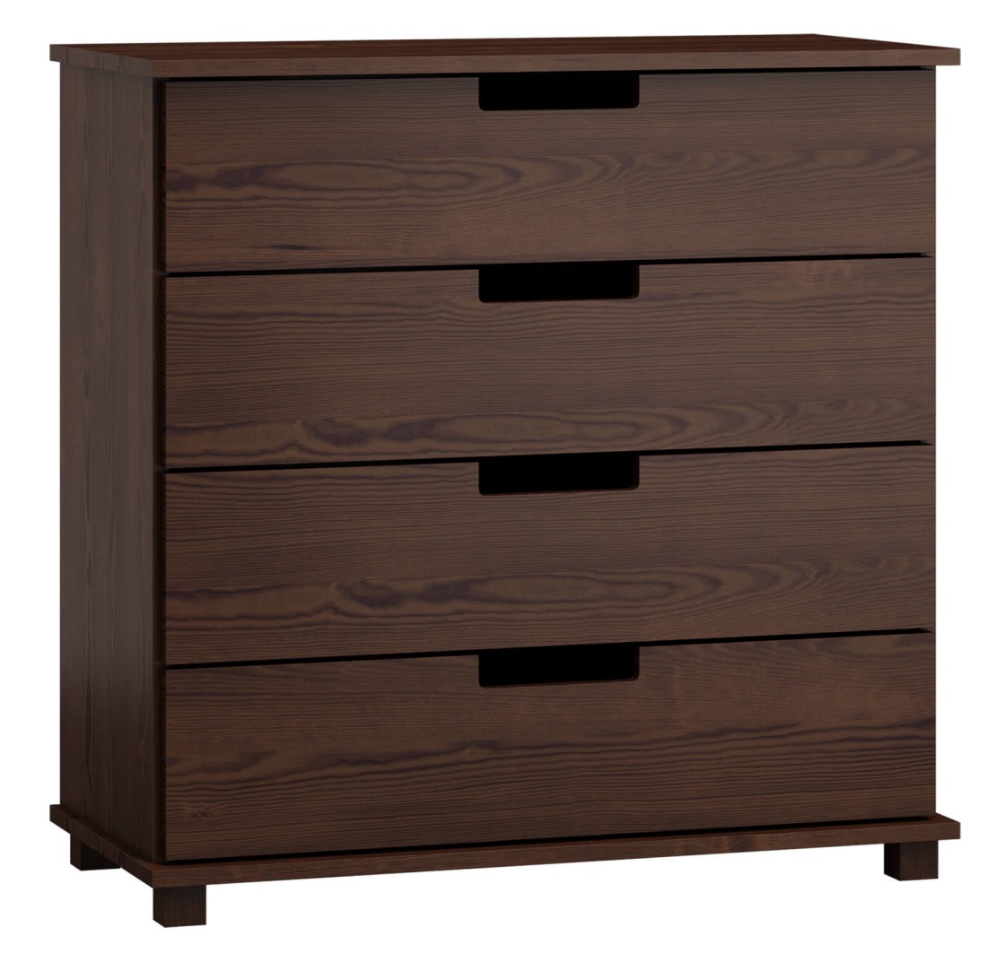 Komoda sosnowa drewniana nr3 Modern 80x100x42 orzech