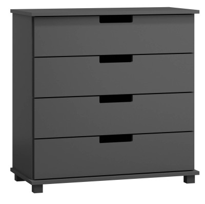 Komoda sosnowa drewniana nr3 Modern 100x100x42 szara