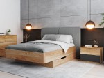 Łóżko dębowe z szufladami Rimini 180x200