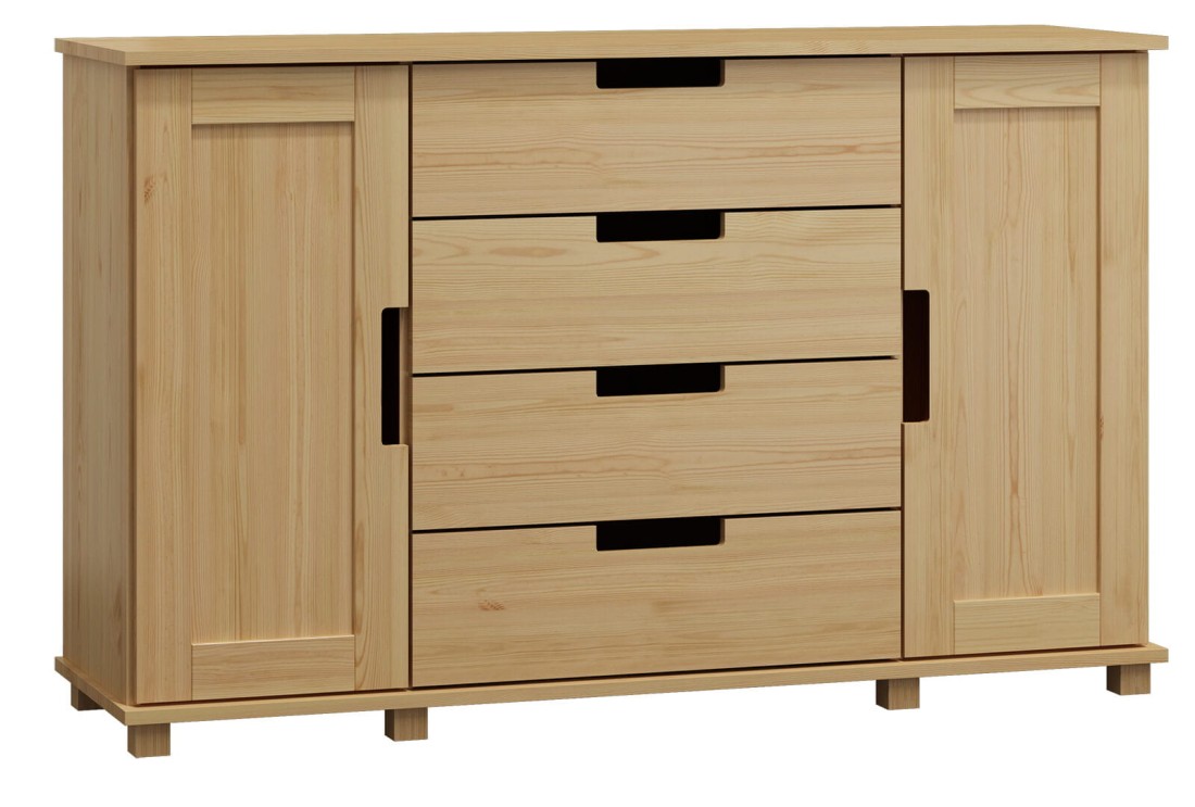 Komoda sosnowa drewniana nr4 Modern 120x120x42 sosna