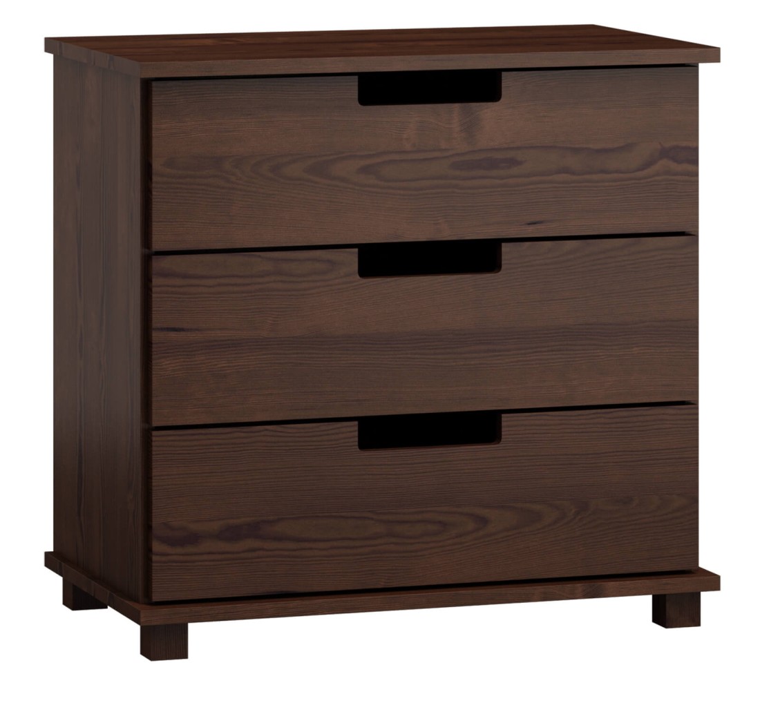 Komoda sosnowa drewniana nr2 Modern 100x80x42 orzech