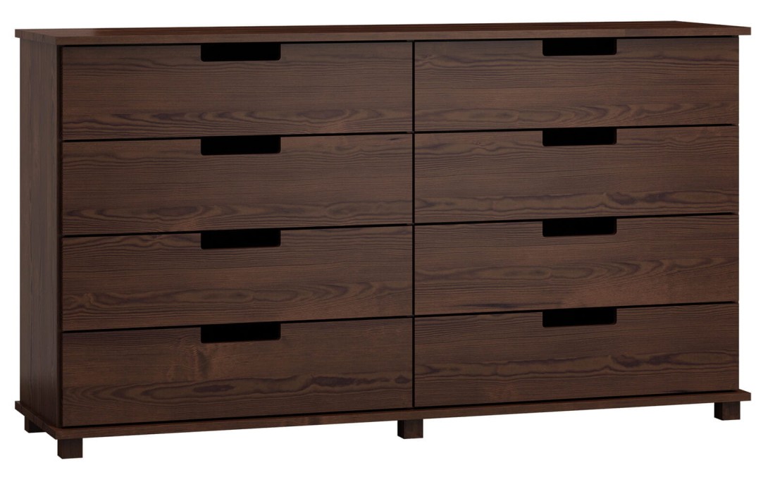 Komoda sosnowa drewniana nr1 Modern 160x80x42 orzech