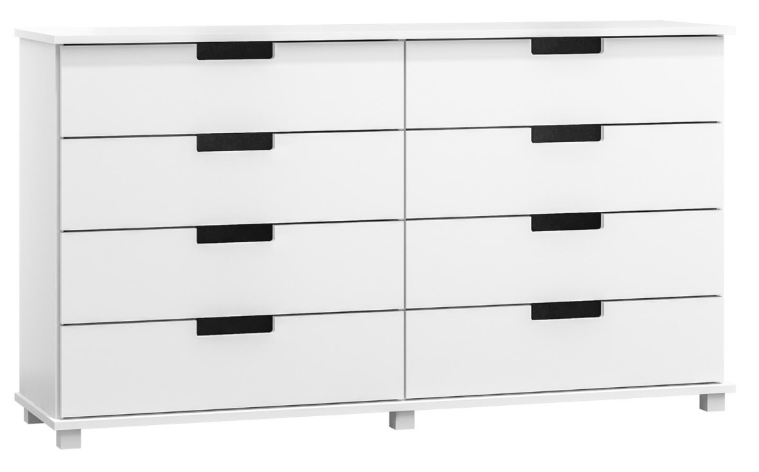 Komoda sosnowa drewniana nr1 Modern 160x100x42 biała