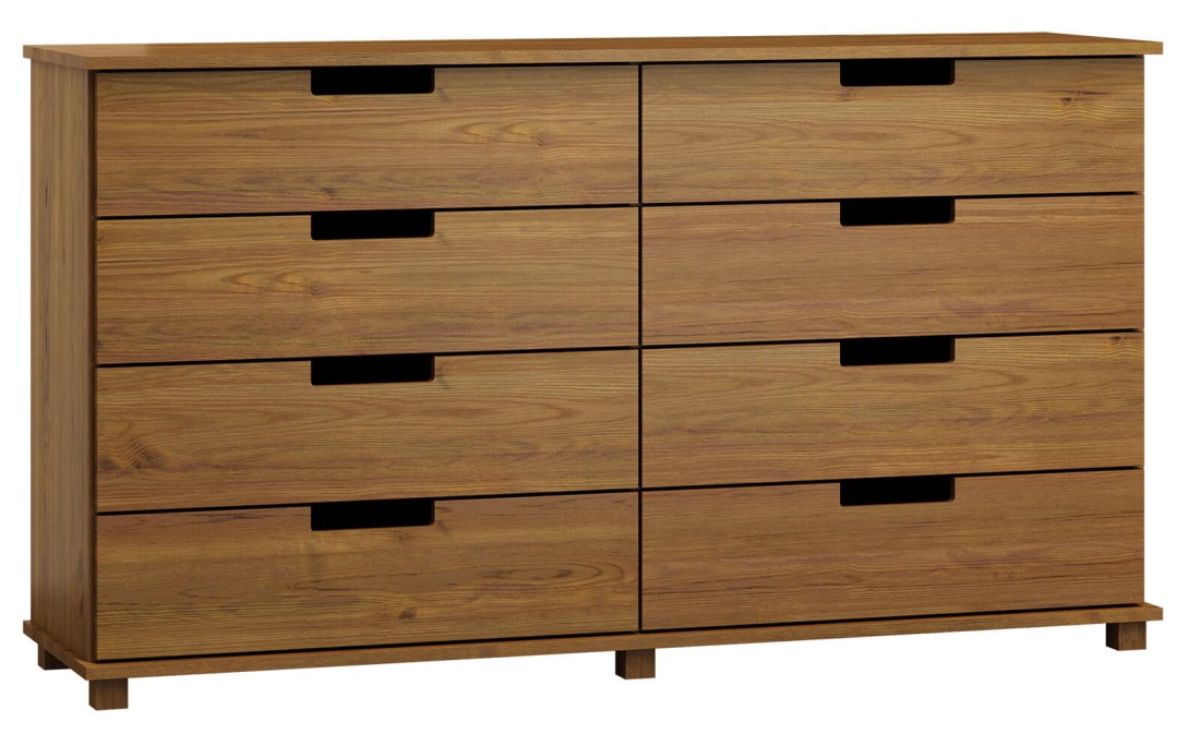 Komoda sosnowa drewniana nr1 Modern 160x100x42 dąb