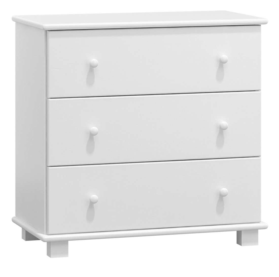 Komoda sosnowa drewniana 3s g47 biała