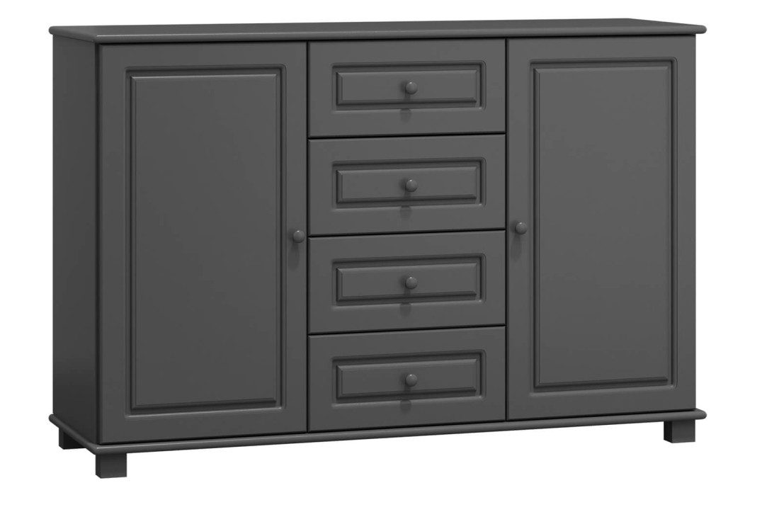 Komoda drewniana sosnowa 150 szara