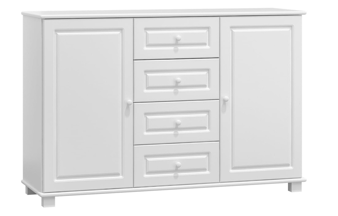 Komoda drewniana sosnowa 150 biała