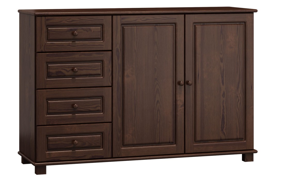 Komoda drewniana sosnowa 152 orzech