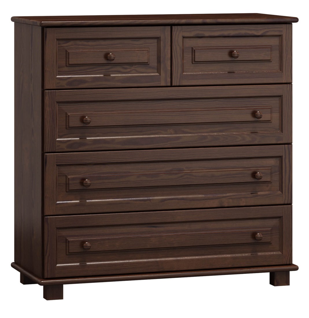 Komoda sosnowa drewniana nr4 g42 orzech