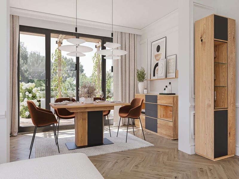 Półka dębowa lita Taranto nr 21 dąb czysty olej