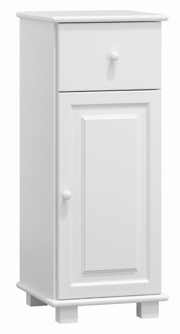 Komoda drewniana sosnowa nr33 g42 drzwiczki biała