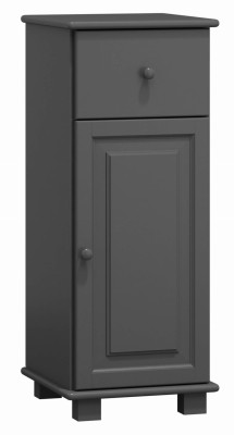 Komoda drewniana sosnowa nr33 g47 drzwiczki szara