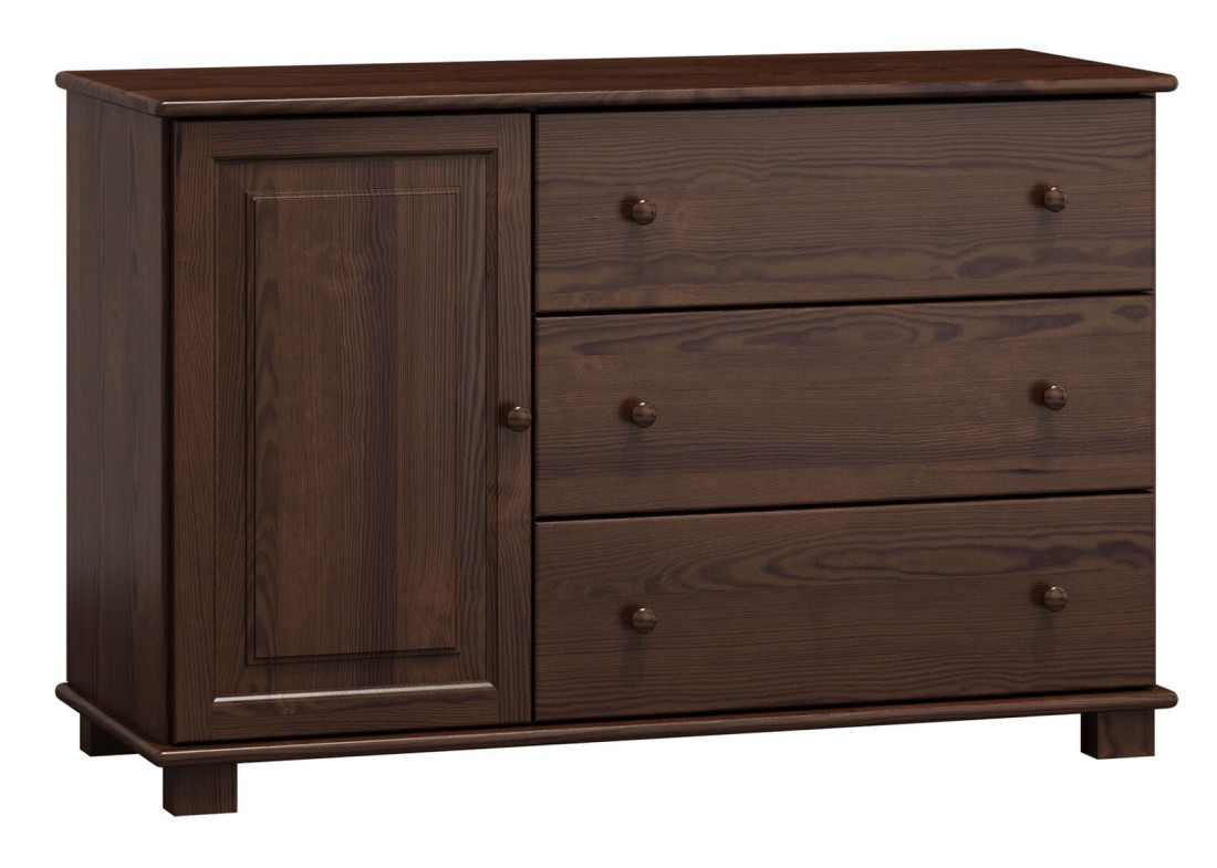 Komoda drewniana sosnowa nr35 g47 orzech