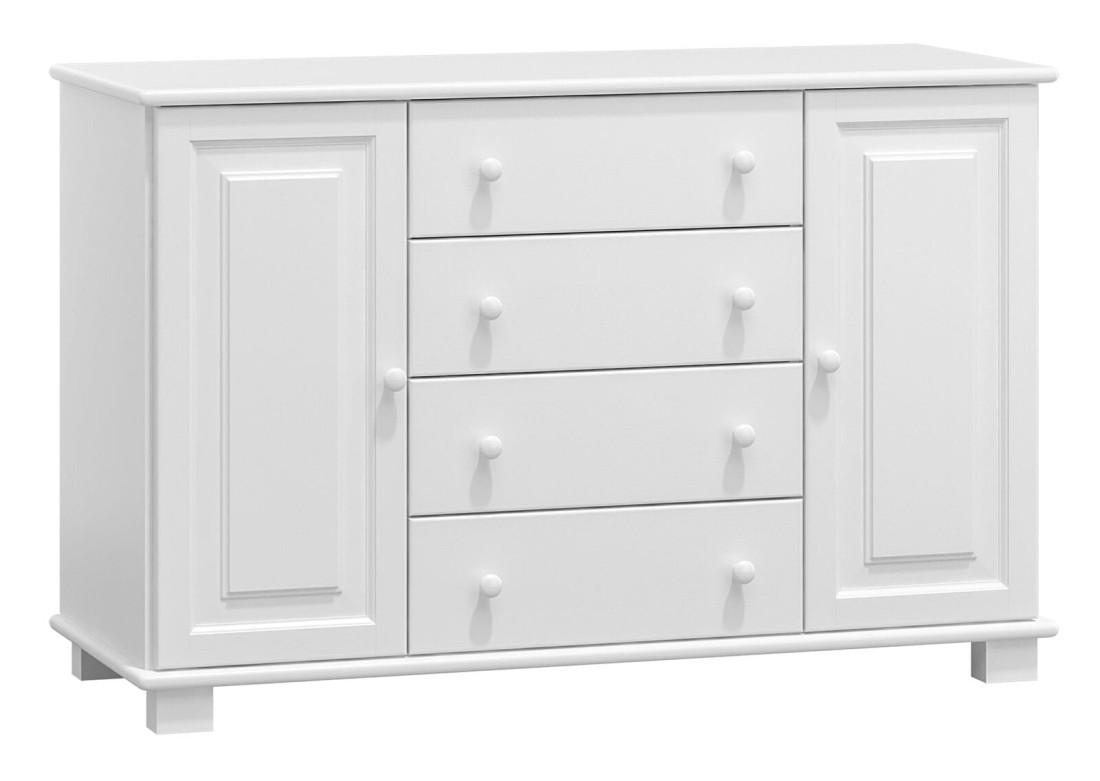 Komoda drewniana sosnowa nr36 g42 biała