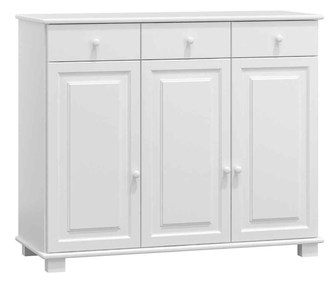 Komoda drewniana sosnowa nr39 biała
