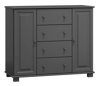 Komoda drewniana sosnowa nr40 g42 szara