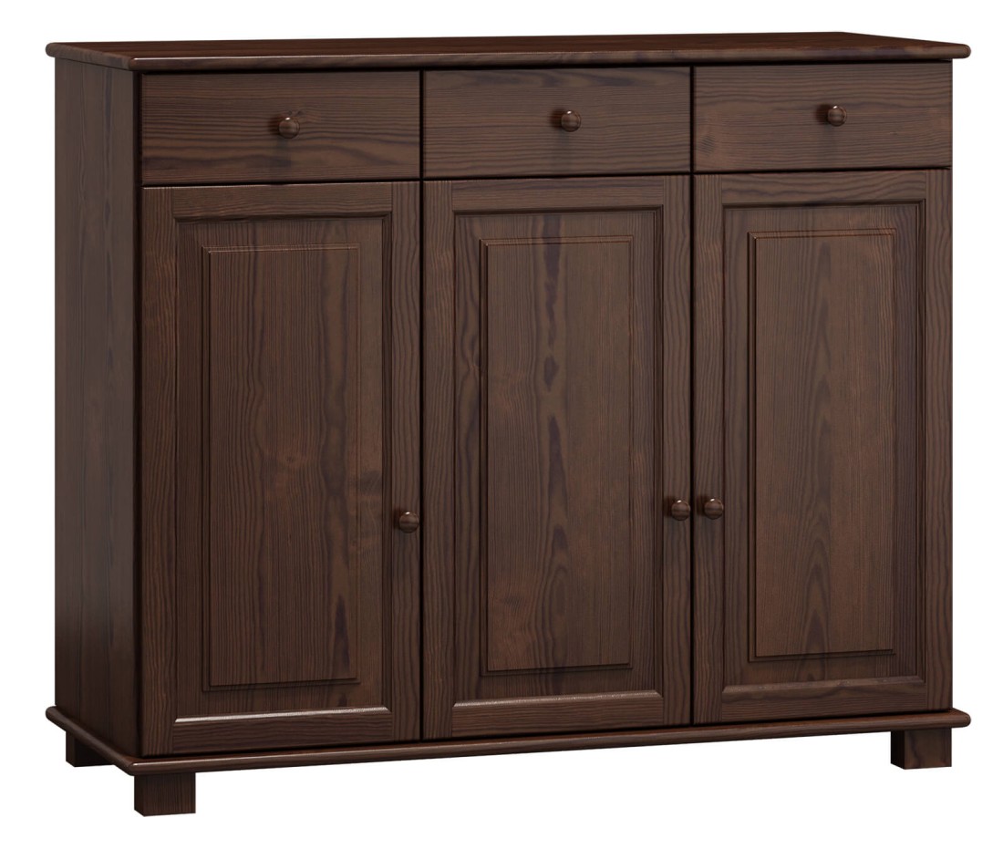 Komoda drewniana sosnowa nr41 g42 orzech