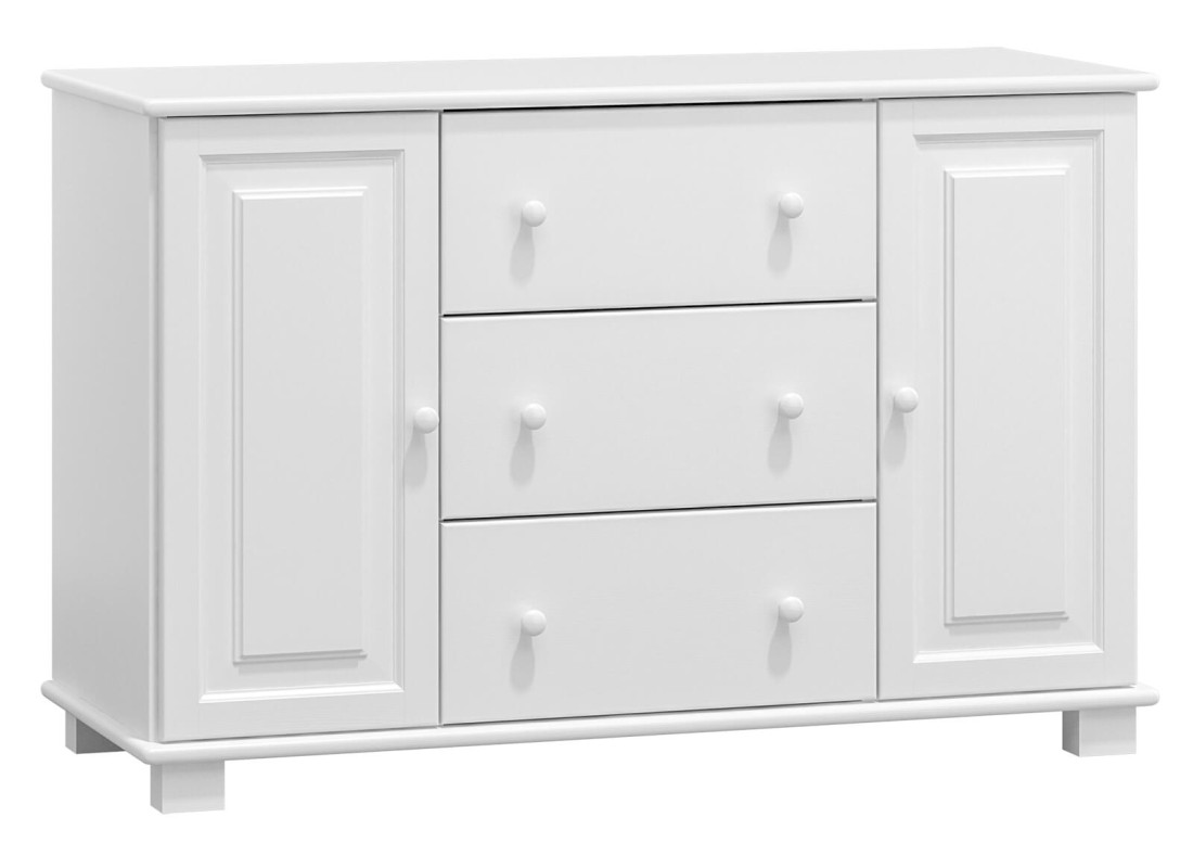 Komoda drewniana sosnowa nr43 g47 biała