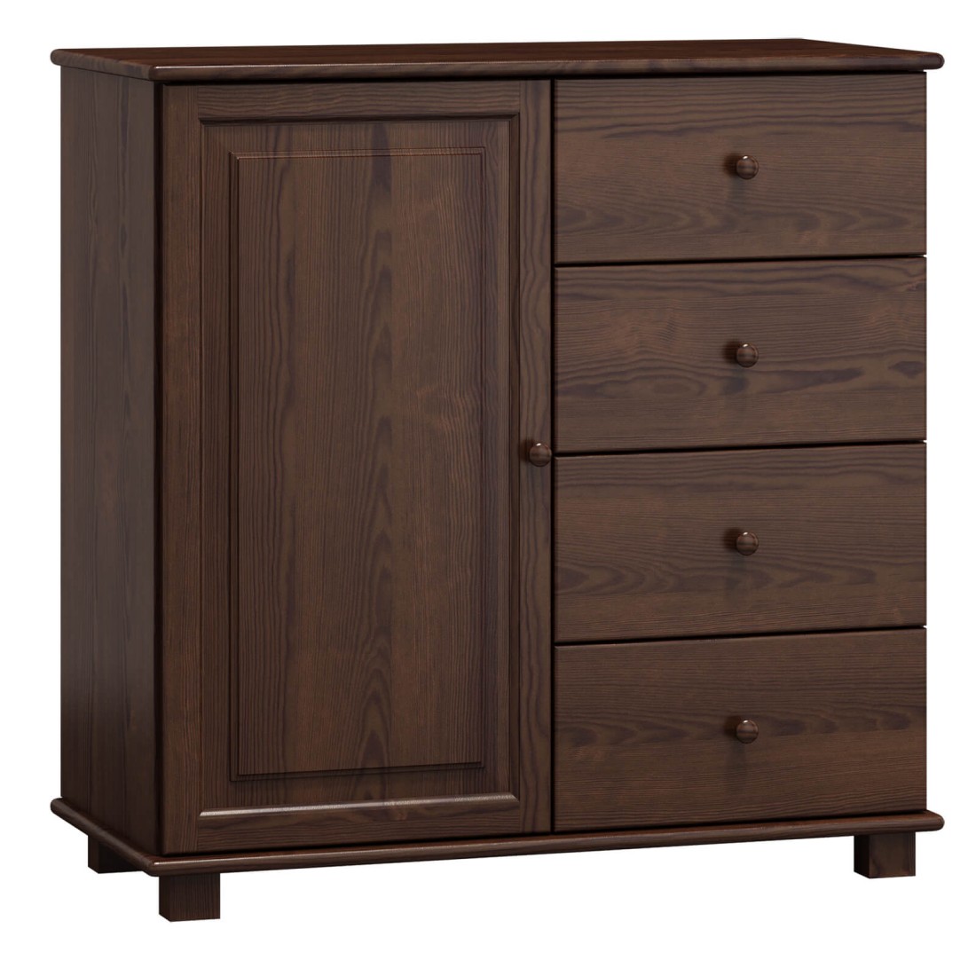 Komoda drewniana sosnowa nr48 g42 orzech