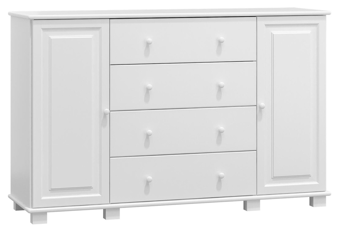 Komoda drewniana sosnowa nr58 g42 biała