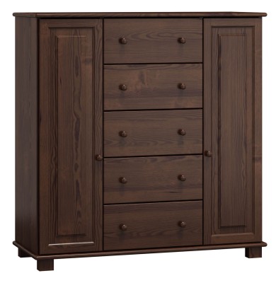 Komoda drewniana sosnowa nr60 g42 orzech