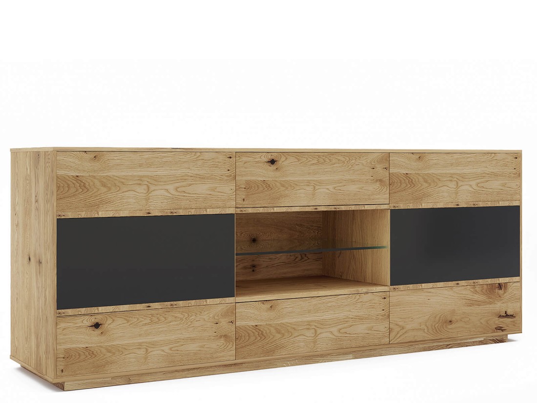 Komoda dębowa lita Taranto nr 6 dąb czysty olej