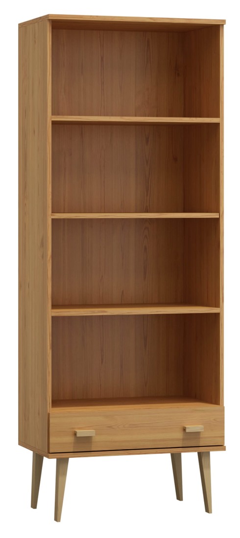 Outlet - Regał drewniany Venuci Szuflada 79 cm olcha 