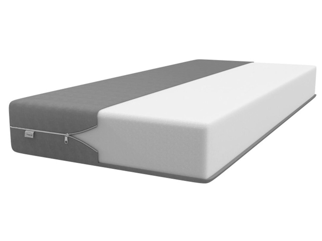 Łóżko z materacem 120x200 DM1 białe 