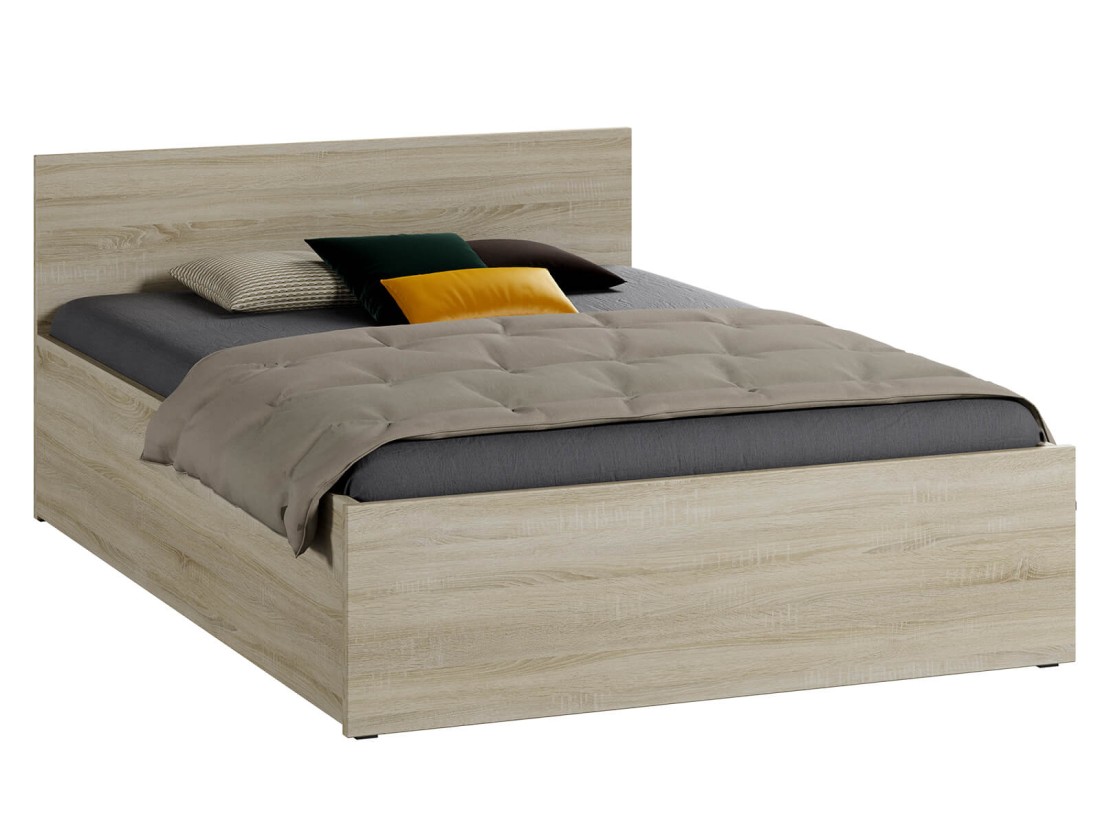 Łóżko z materacem 120x200 DM1 Dąb sonoma 