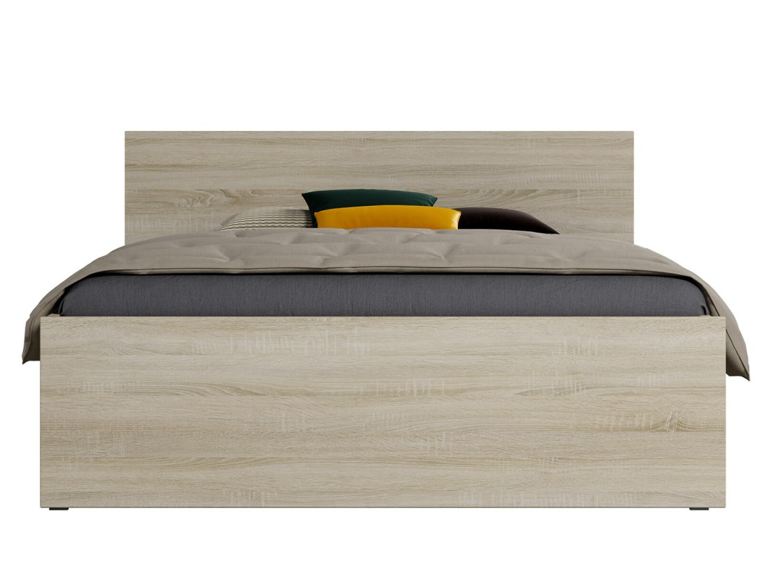 Łóżko z materacem 120x200 DM1 Dąb sonoma 