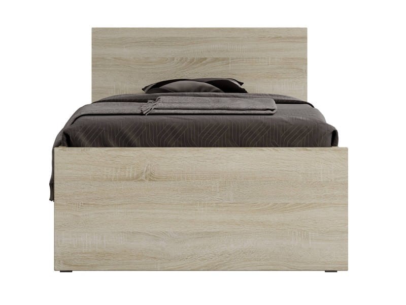 Łóżko z materacem 90x200 DM1 Dąb sonoma