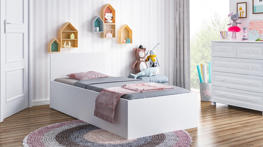 Łóżko DM1 90x200 Białe