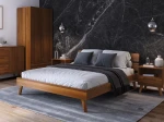 Łóżko drewniane bukowe 180x200 Beskid 02 dąb rustikal