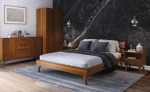 Łóżko drewniane bukowe 180x200 Beskid 02 dąb rustikal